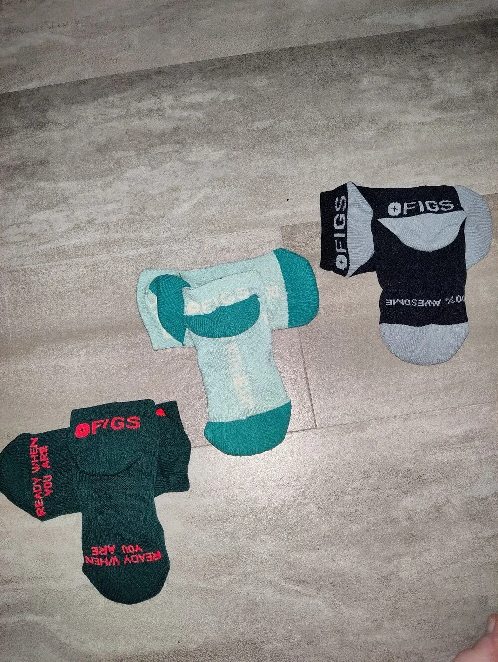 FIGS No Show Socks Lot of 3 Pairs Medical Nurse Healthcare One Size EUC